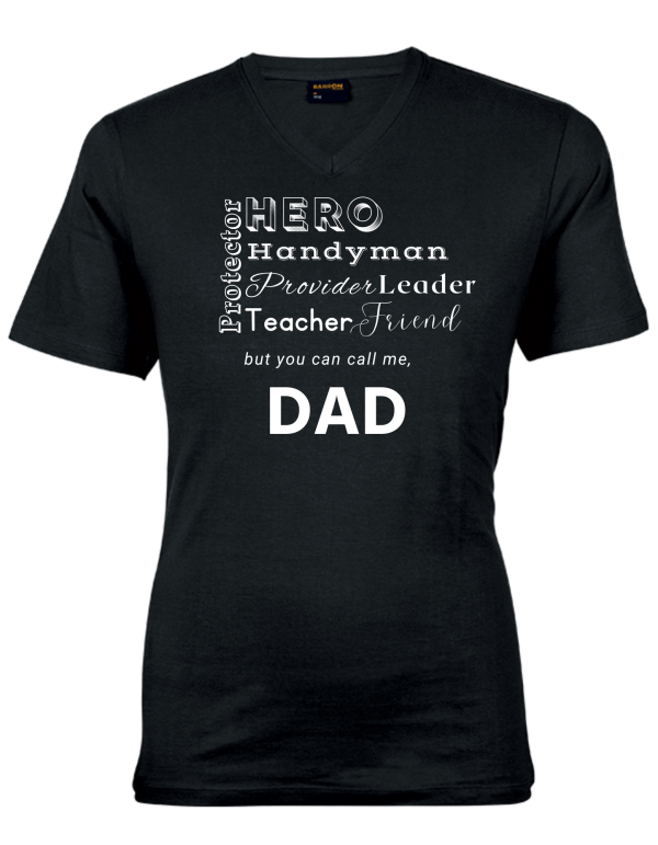 Father's Day Dad Shirt Black