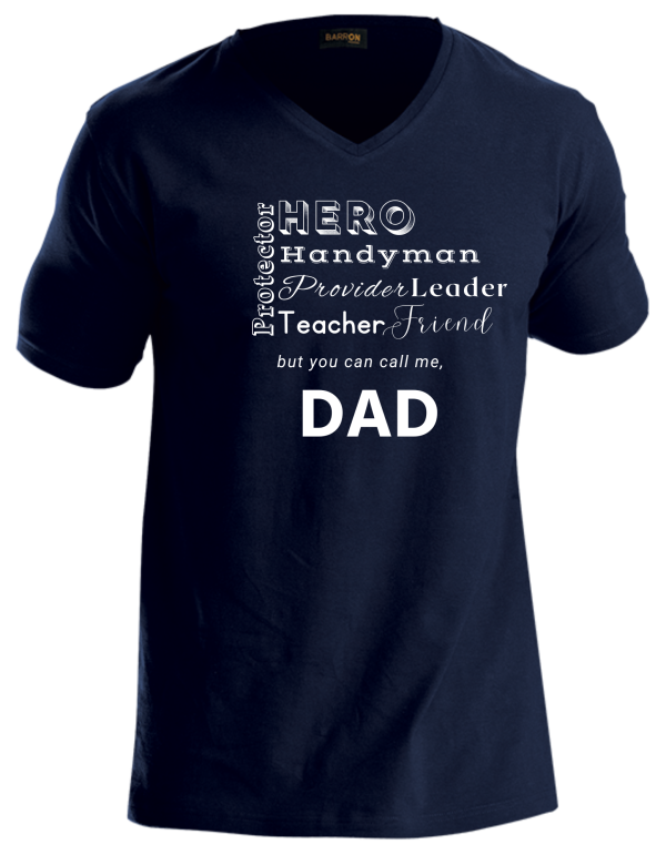 Father's Day Dad Shirt Navy